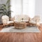 Baxton Studio Aliane Modern Bohemian Natural Brown Antique Rattan 4Piece Living Room Set 219-12700-12701-12702-ZORO - alternate 1